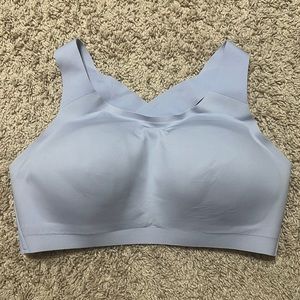 Lululemon sports bra, 34DD high support. Color light grey.